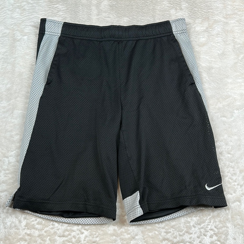 Nike Black and Gray Athletic Performance Shorts